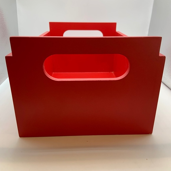 Vintage Mrs. Fields Wooden Logo Box Retro 11" Crate Red/White - Picture 6 of 16